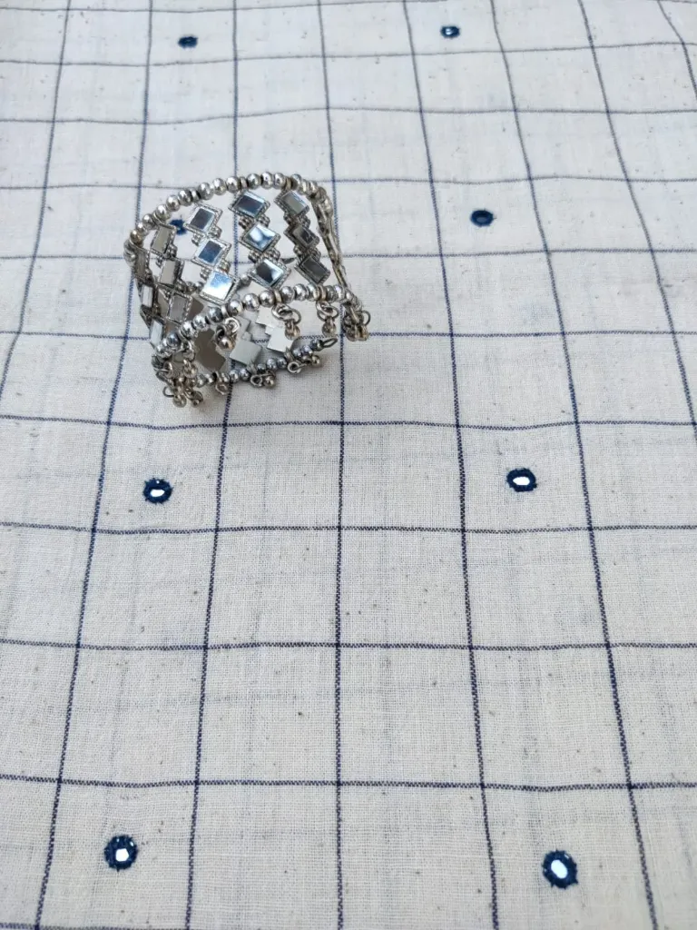 Kala Cotton with Mirror & Checks