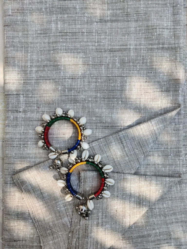 Pure Jute Matka Silk- White Sustainable